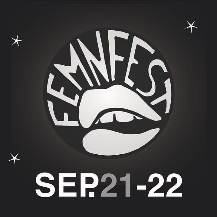 FEmn Fest September 21-22 black and white logo